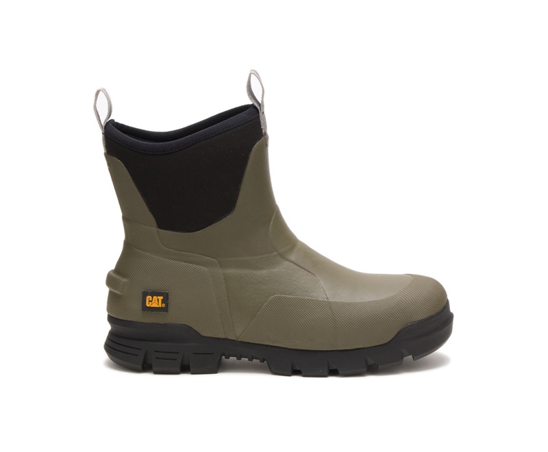 Botas De Goma Caterpillar Stormers 6" Hombre Verde Oliva | LEBFQ-1580