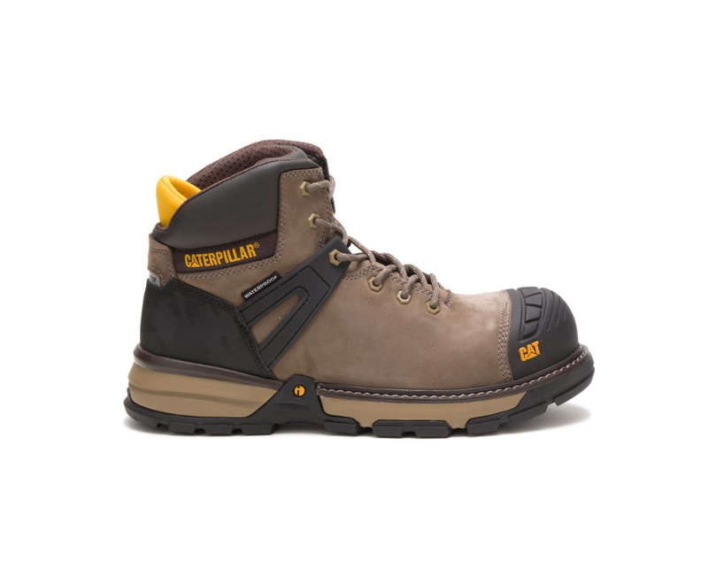 Botas De Trabajo Caterpillar Excavator Superlite Impermeables Carbon Composite Puntera Hombre Marrom | VGRTH-7968