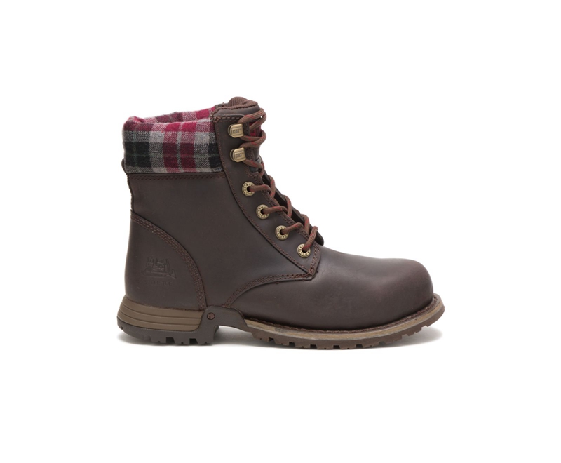 Botas De Trabajo Caterpillar Kenzie Steel Puntera Mujer Cafes | DPIQY-9654