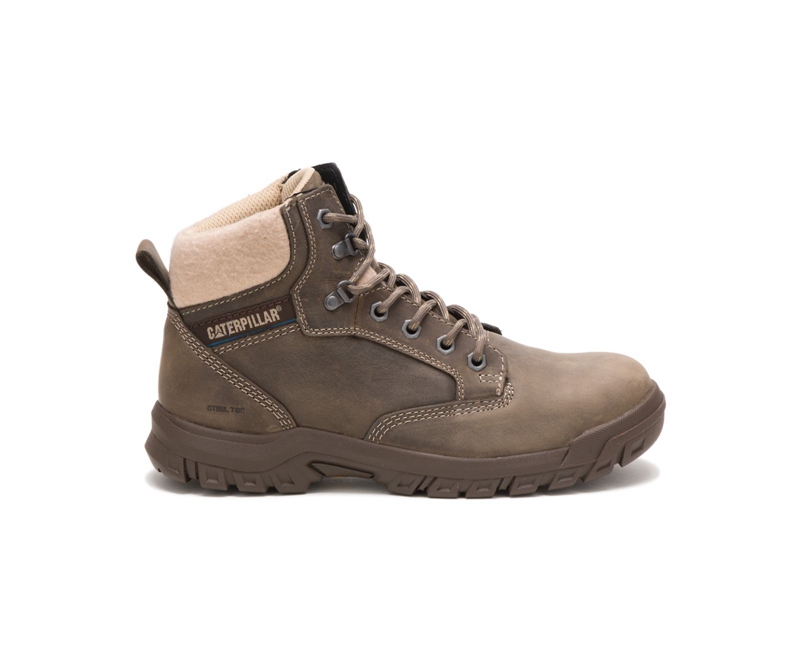 Botas De Trabajo Caterpillar Tess Steel Puntera Mujer Grises Oscuro | OTCUR-4768