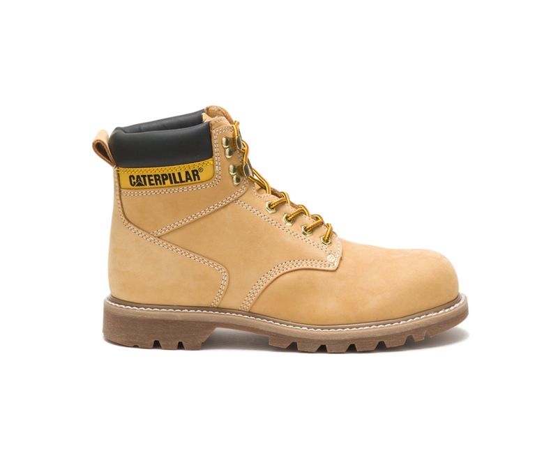 Botas Para Caminar Caterpillar Second Shift Steel Puntera Hombre Naranjas | KNMRX-7012