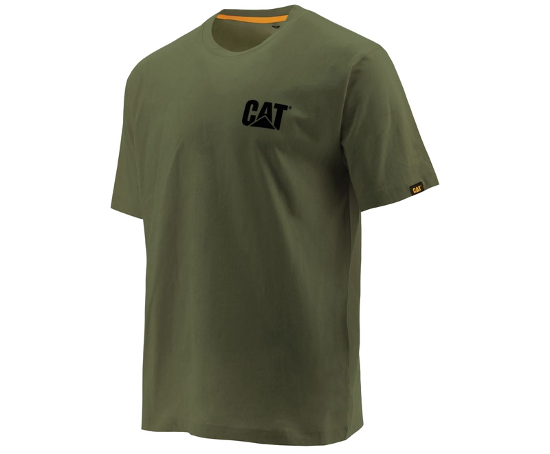 Camiseta Caterpillar Trademark Hombre Verdes | BVWZG-0846