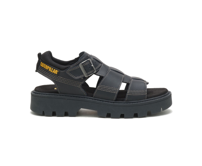 Sandalias Caterpillar Rigor Mujer Negros | RKNEV-4813