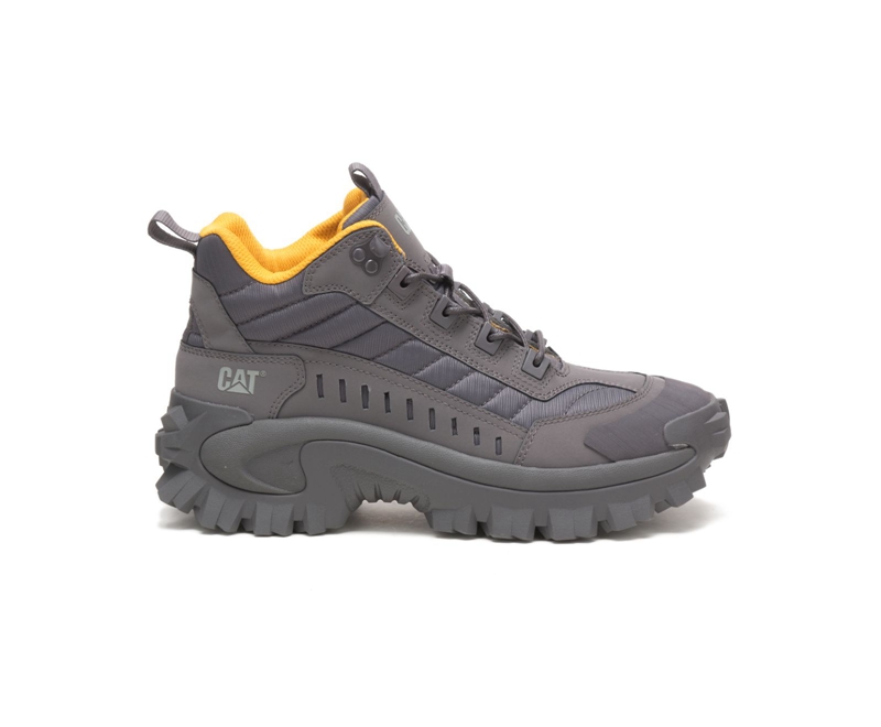 Tenis Caterpillar Intruder Mid Hombre Grises Oscuro | SNQPX-1972