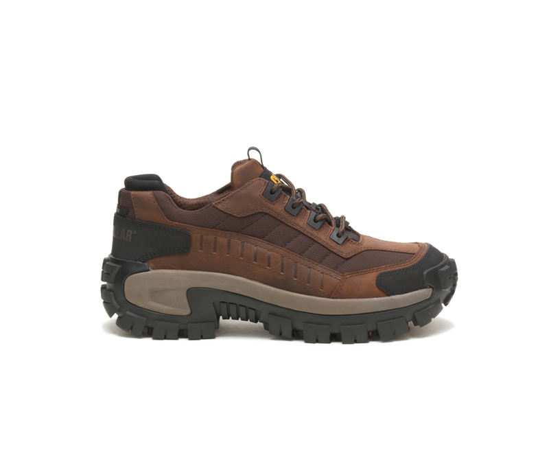 Zapatos De Trabajo Caterpillar Invader Steel Puntera Hombre Marrom Oscuro | JXEOL-5879