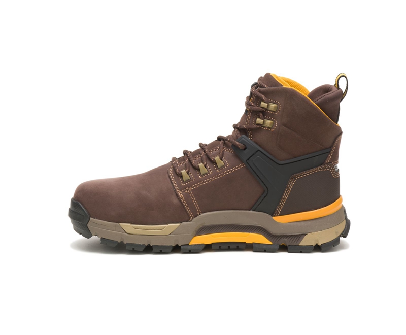 Botas Casuales Caterpillar CAT EDGE Impermeables Nano Puntera Hombre Cafes | TKHPZ-3268