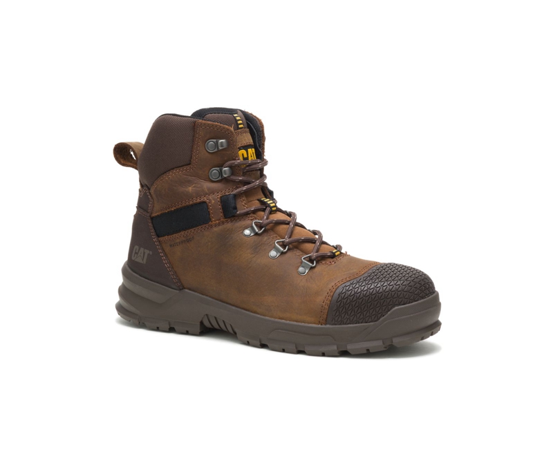 Botas De Trabajo Caterpillar Accomplice X Impermeables Steel Puntera Hombre Marrom | IFPJM-5269