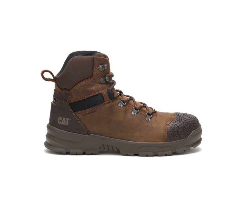 Botas De Trabajo Caterpillar Accomplice X Impermeables Steel Puntera Hombre Marrom | IFPJM-5269