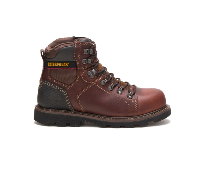 Botas De Trabajo Caterpillar Alaska 2.0 Steel Puntera Hombre Marrom | DSTQN-4051