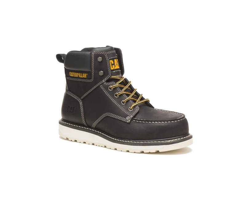 Botas De Trabajo Caterpillar Calibrate Steel Puntera Hombre Negros | GCKMS-2751