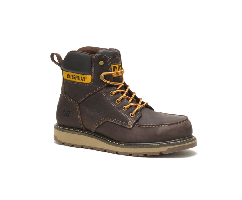 Botas De Trabajo Caterpillar Calibrate Steel Puntera Hombre Marrom | WQGDX-5180