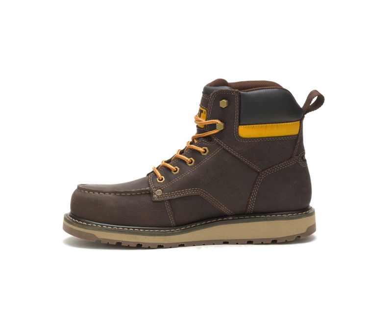 Botas De Trabajo Caterpillar Calibrate Steel Puntera Hombre Marrom | WQGDX-5180