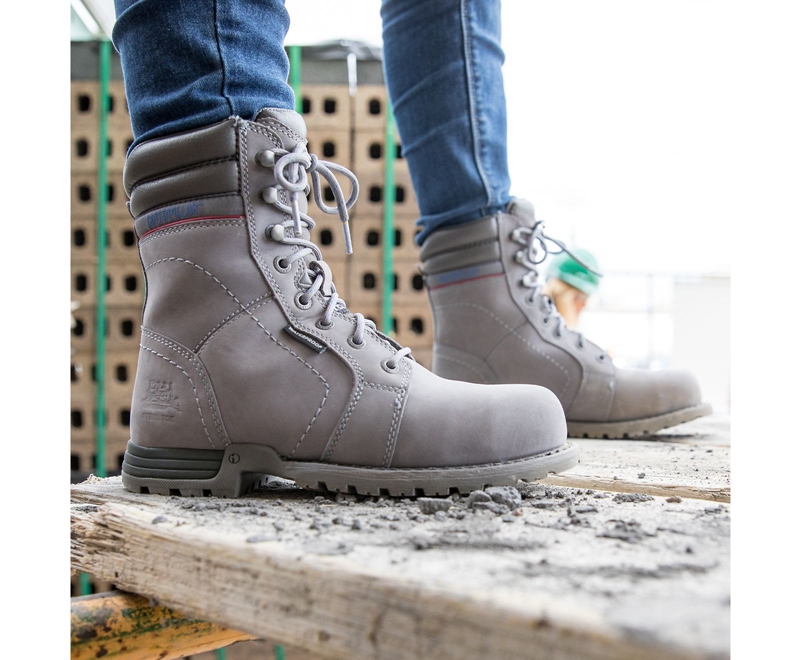 Botas De Trabajo Caterpillar Echo Impermeables Steel Puntera Mujer Morados | CSONQ-2109