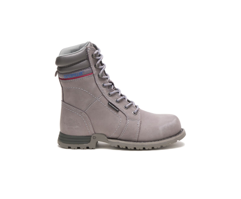 Botas De Trabajo Caterpillar Echo Impermeables Steel Puntera Mujer Grises | DVCRM-0397