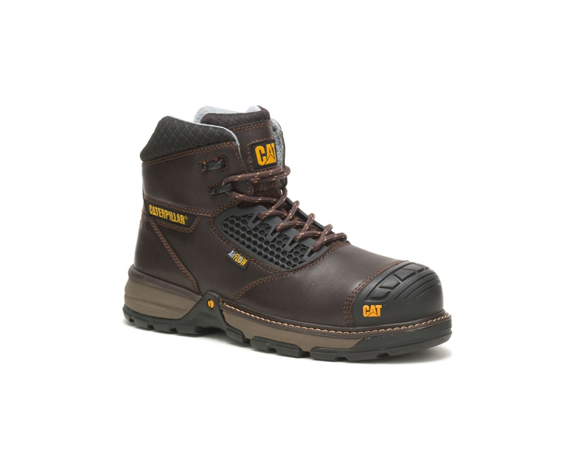 Botas De Trabajo Caterpillar Excavator Superlite Cool Carbon Composite Puntera Hombre Marrom Oscuro | BZEJG-0713