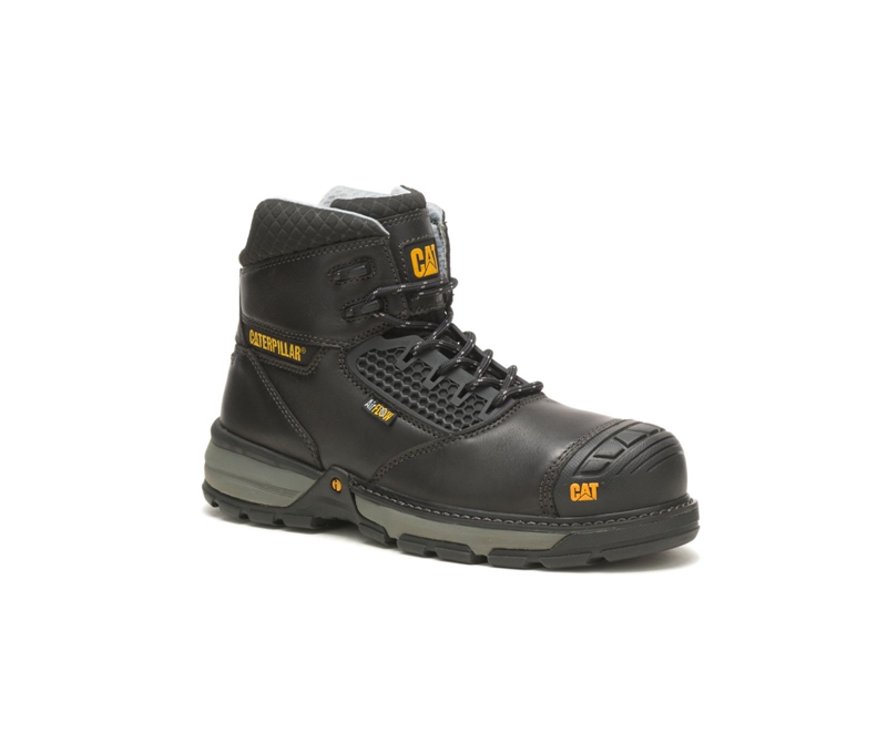 Botas De Trabajo Caterpillar Excavator Superlite Cool Carbon Composite Puntera Hombre Negros | OQTIX-4631