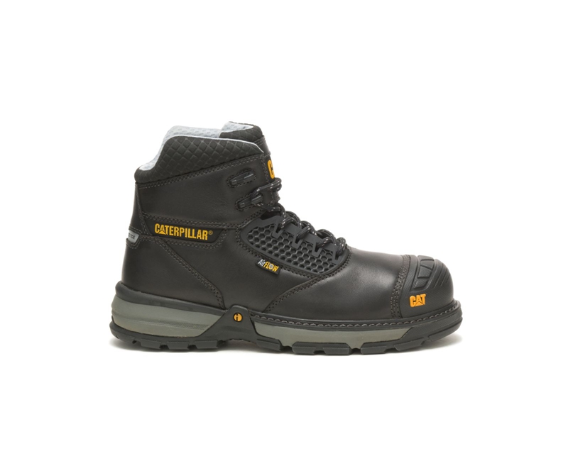 Botas De Trabajo Caterpillar Excavator Superlite Cool Carbon Composite Puntera Hombre Negros | OQTIX-4631