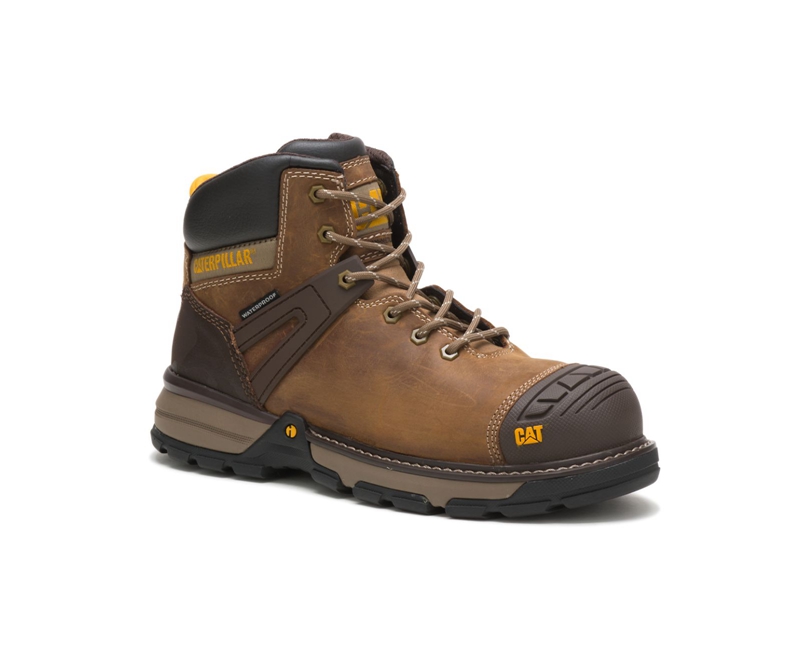 Botas De Trabajo Caterpillar Excavator Superlite Impermeables Carbon Composite Puntera Hombre Marrom | TFKGN-5403