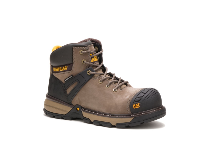 Botas De Trabajo Caterpillar Excavator Superlite Impermeables Carbon Composite Puntera Hombre Marrom | VGRTH-7968