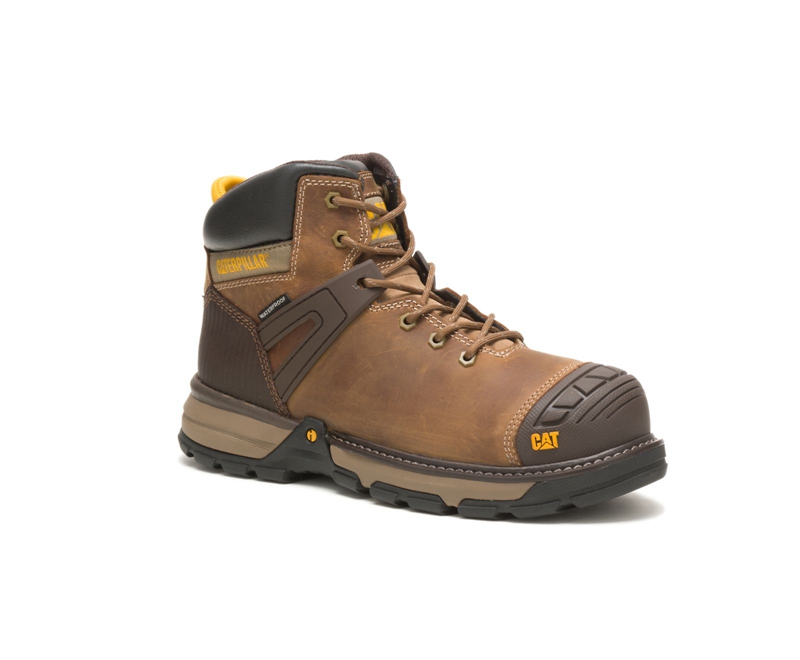 Botas De Trabajo Caterpillar Excavator Superlite Impermeables Soft Puntera Hombre Marrom | YKIML-8453