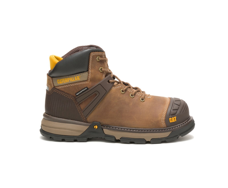 Botas De Trabajo Caterpillar Excavator Superlite Impermeables Soft Puntera Hombre Marrom | YKIML-8453