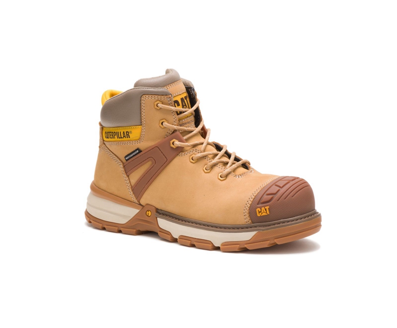 Botas De Trabajo Caterpillar Excavator Superlite Impermeables Carbon Composite Puntera Hombre Naranjas | YTAZL-0915