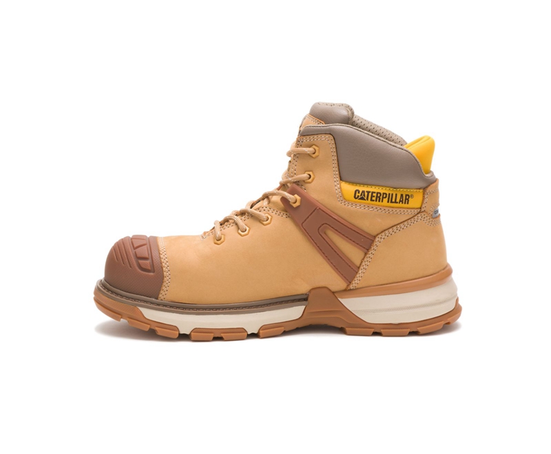 Botas De Trabajo Caterpillar Excavator Superlite Impermeables Carbon Composite Puntera Hombre Naranjas | YTAZL-0915