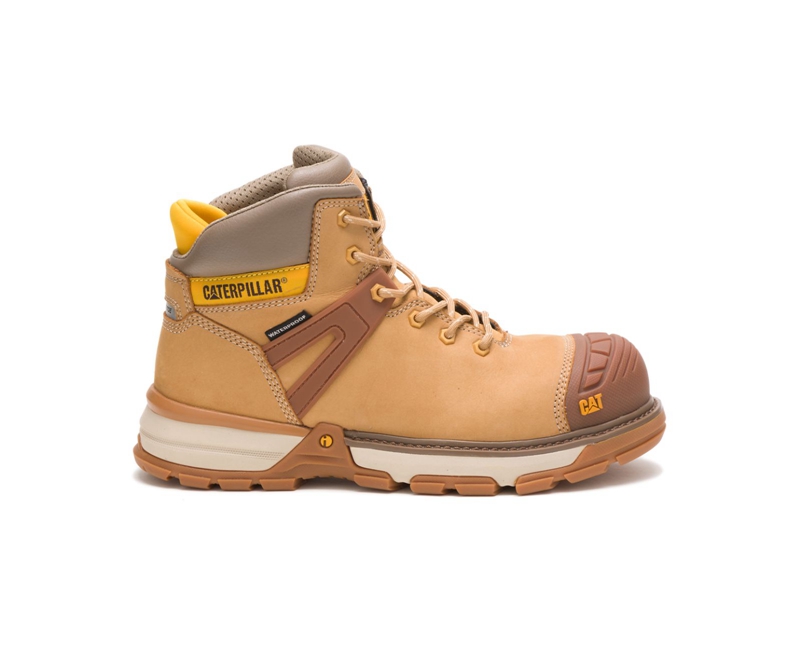 Botas De Trabajo Caterpillar Excavator Superlite Impermeables Carbon Composite Puntera Hombre Naranjas | YTAZL-0915