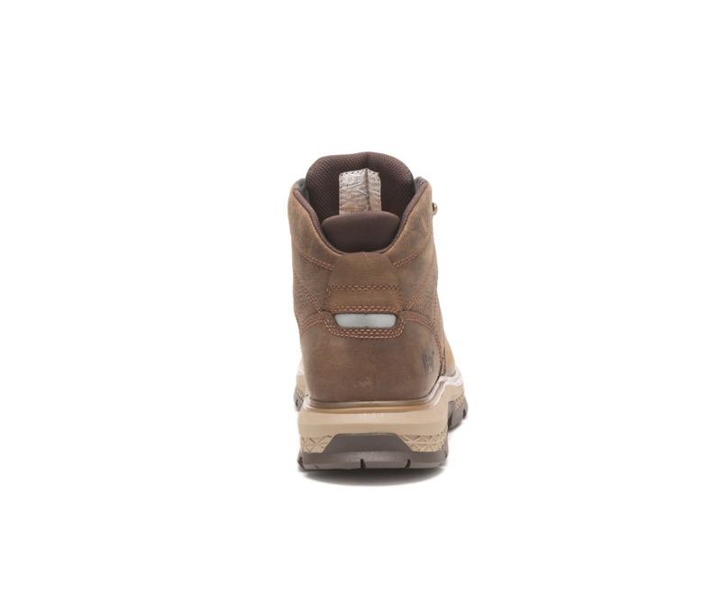 Botas De Trabajo Caterpillar Exposition Hiker Impermeables Hombre Marrom | IJNKX-8562