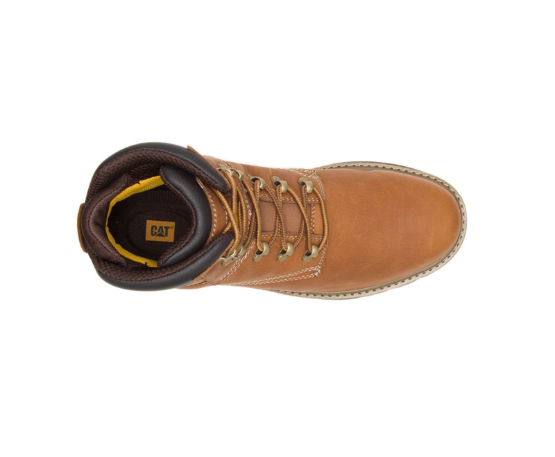 Botas De Trabajo Caterpillar Fairbanks Hombre Marrom Oscuro | XUJVH-7389