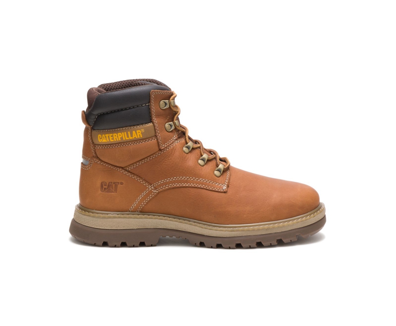 Botas De Trabajo Caterpillar Fairbanks Hombre Marrom Oscuro | XUJVH-7389