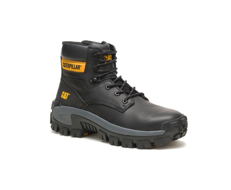 Botas De Trabajo Caterpillar Invader Hi Steel Puntera Hombre Negros | PQEZO-7584