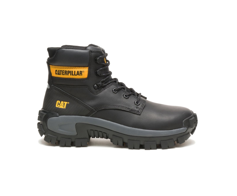 Botas De Trabajo Caterpillar Invader Hi Steel Puntera Hombre Negros | PQEZO-7584