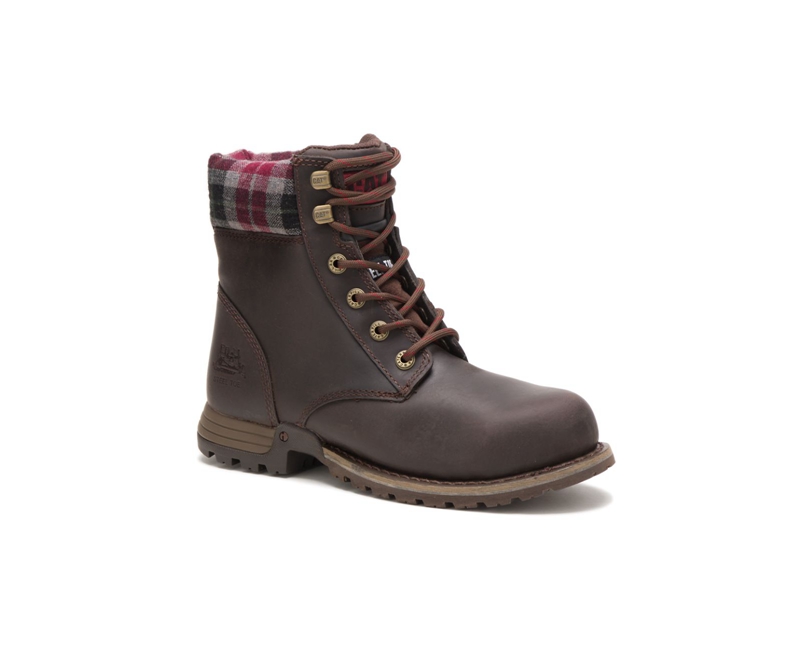 Botas De Trabajo Caterpillar Kenzie Steel Puntera Mujer Cafes | DPIQY-9654