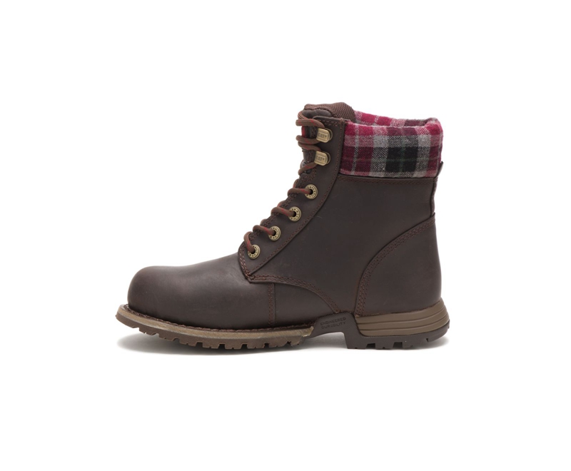 Botas De Trabajo Caterpillar Kenzie Steel Puntera Mujer Cafes | DPIQY-9654