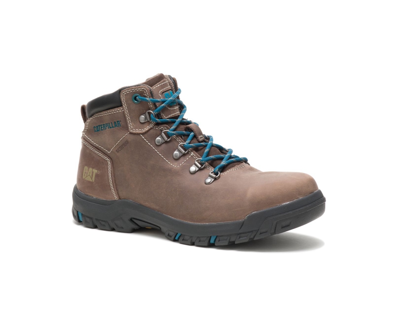 Botas De Trabajo Caterpillar Mae Steel Puntera Mujer Marrom | GLIZA-5798