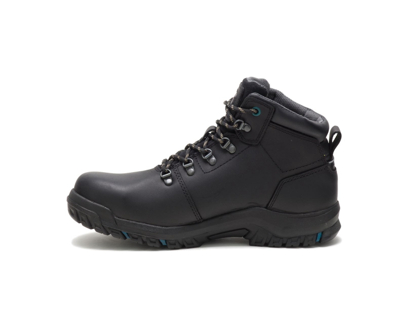 Botas De Trabajo Caterpillar Mae Steel Puntera Mujer Negros | QSUBY-3502