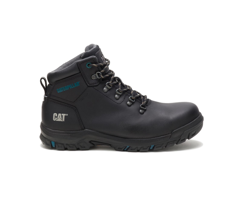 Botas De Trabajo Caterpillar Mae Steel Puntera Mujer Negros | QSUBY-3502