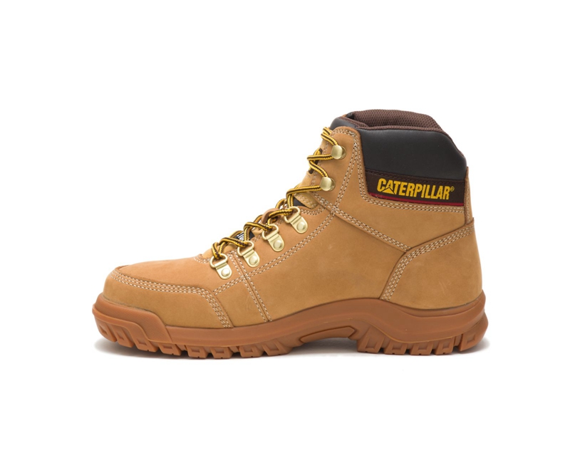 Botas De Trabajo Caterpillar Outline Steel Puntera Hombre Naranjas | YOZSU-0348