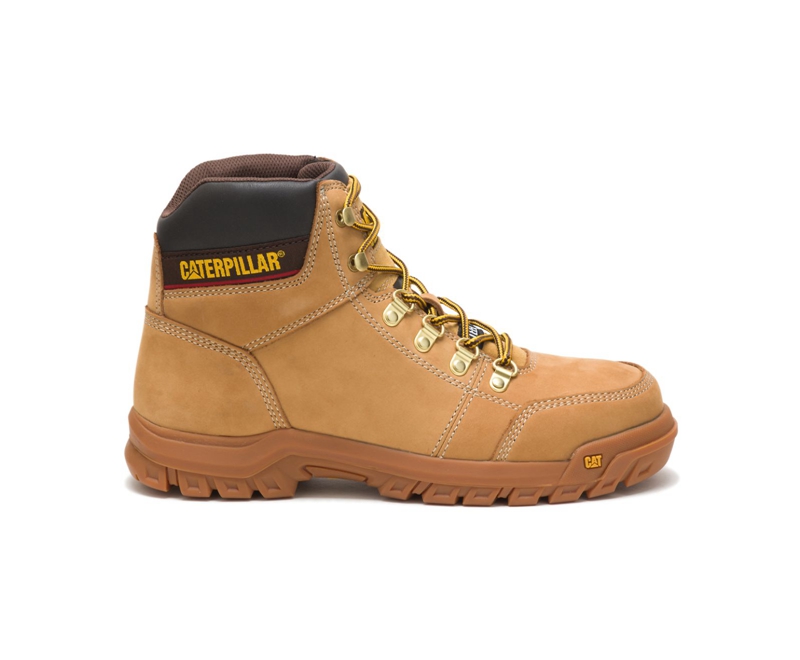 Botas De Trabajo Caterpillar Outline Steel Puntera Hombre Naranjas | YOZSU-0348