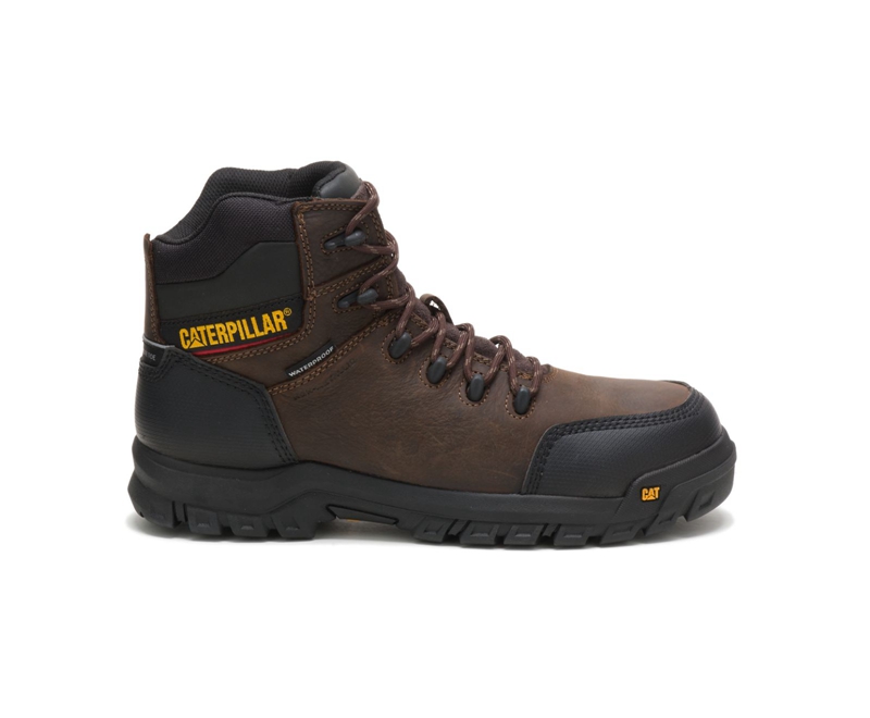 Botas De Trabajo Caterpillar Resorption Impermeables Composite Puntera Hombre Marrom | RPOXM-3017