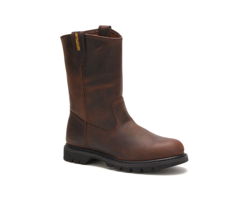 Botas De Trabajo Caterpillar Revolver Hombre Marrom | LICDJ-7948