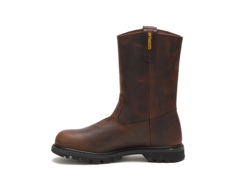 Botas De Trabajo Caterpillar Revolver Hombre Marrom | LICDJ-7948