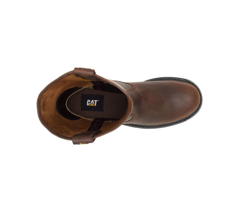 Botas De Trabajo Caterpillar Revolver Hombre Marrom | LICDJ-7948