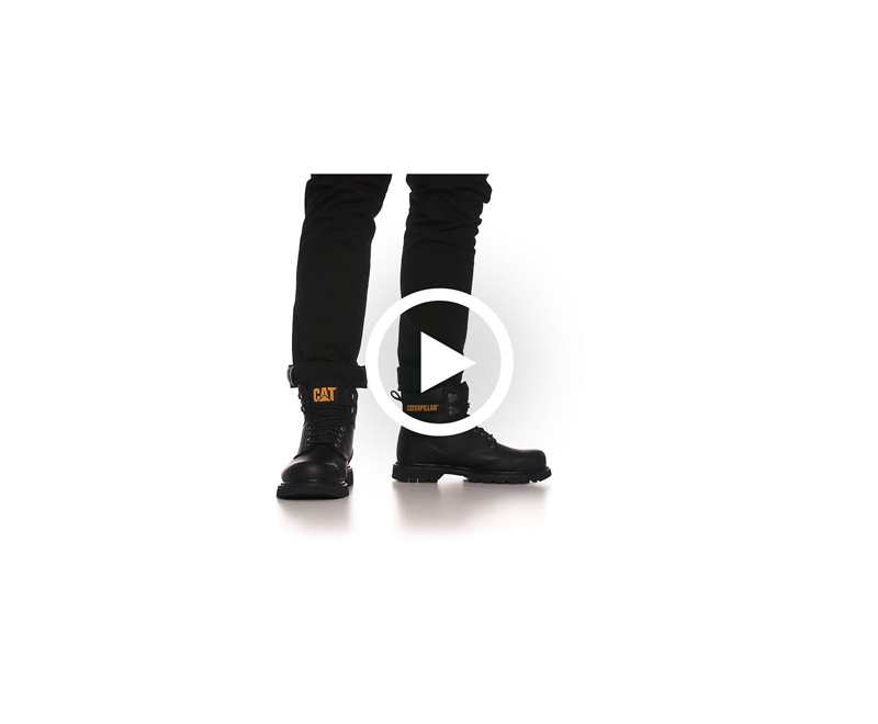 Botas De Trabajo Caterpillar Second Shift Hombre Negros | EOWRN-5190