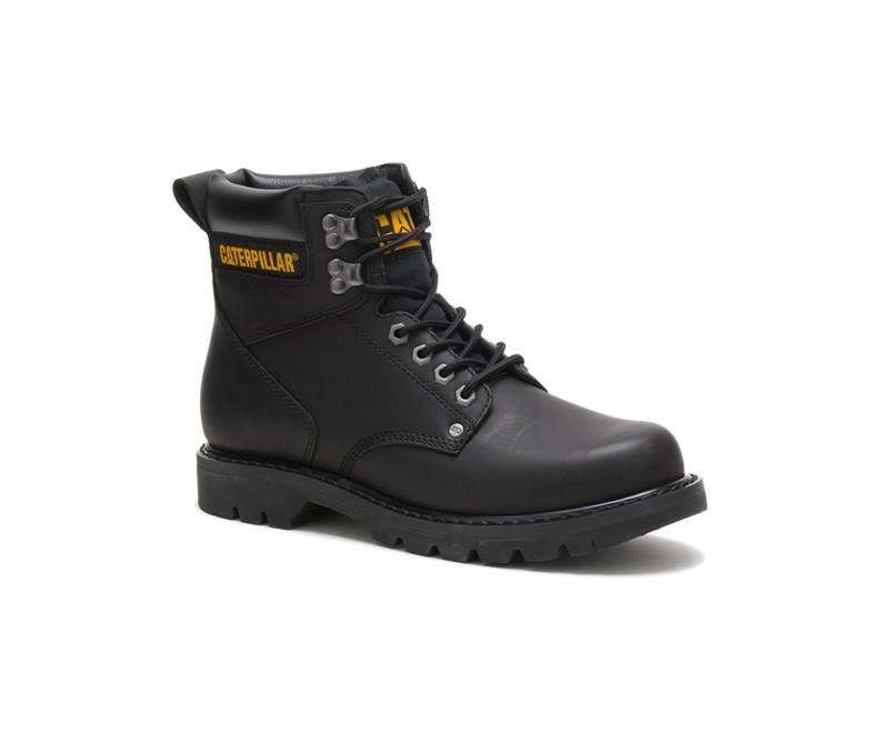 Botas De Trabajo Caterpillar Second Shift Hombre Negros | EOWRN-5190