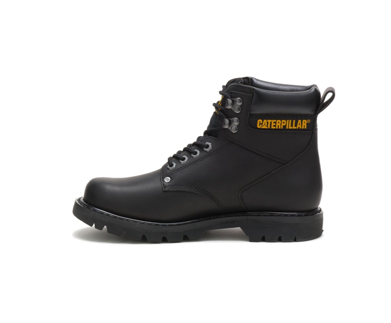 Botas De Trabajo Caterpillar Second Shift Hombre Negros | EOWRN-5190