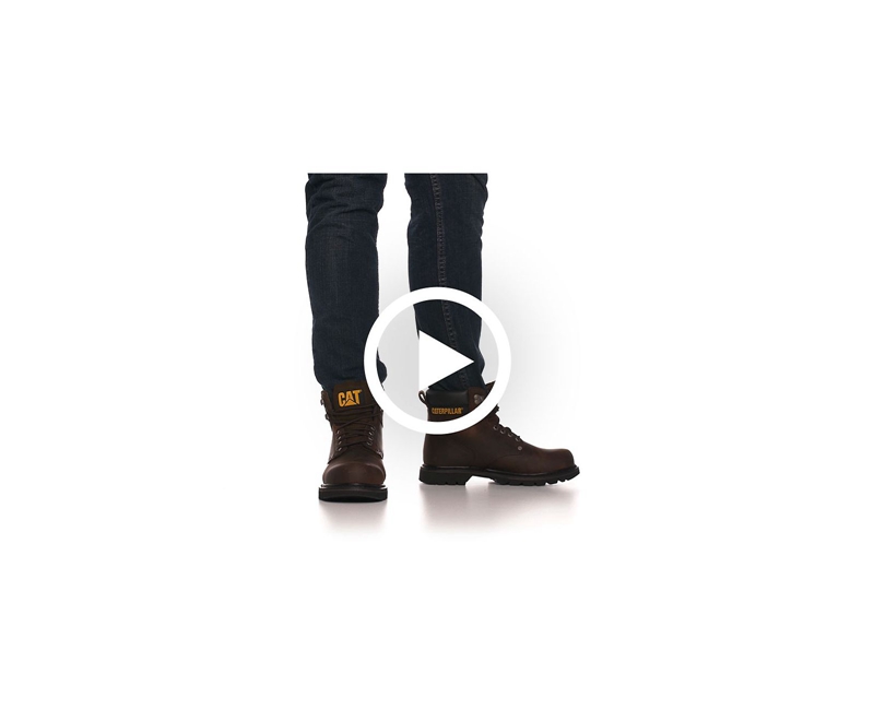 Botas De Trabajo Caterpillar Second Shift Hombre Marrom Oscuro | LISDY-0652