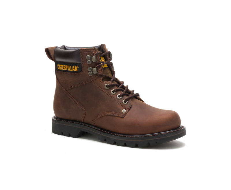 Botas De Trabajo Caterpillar Second Shift Hombre Marrom Oscuro | LISDY-0652