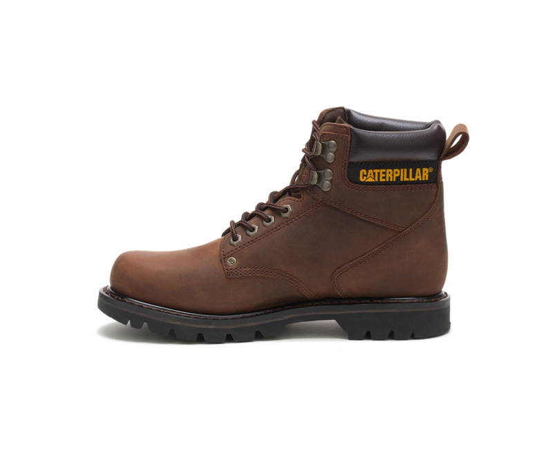 Botas De Trabajo Caterpillar Second Shift Hombre Marrom Oscuro | LISDY-0652